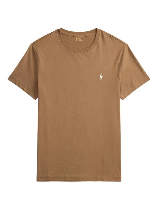26SS 폴로 랄프로렌 포니로고 자수 반팔 티셔츠 710671438 536 Brown