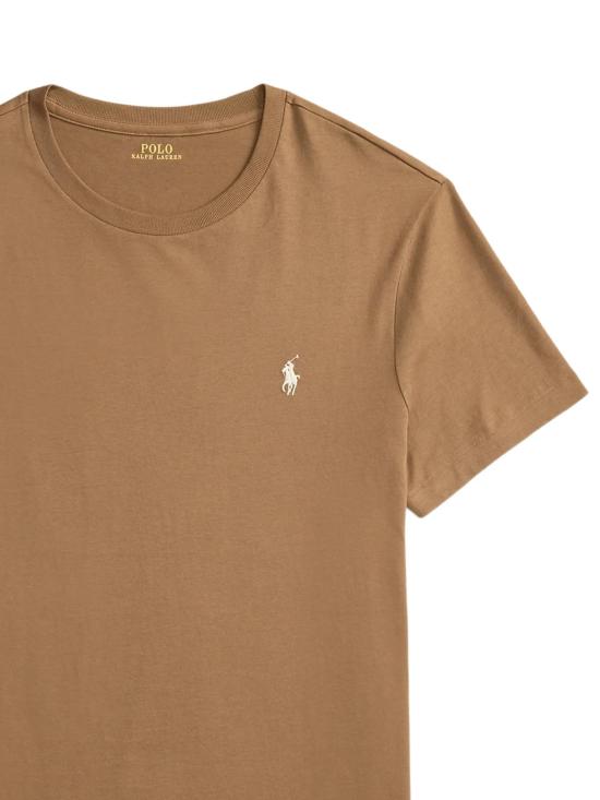26SS 폴로 랄프로렌 포니로고 자수 반팔 티셔츠 710671438 536 Brown - POLO RALPH LAUREN