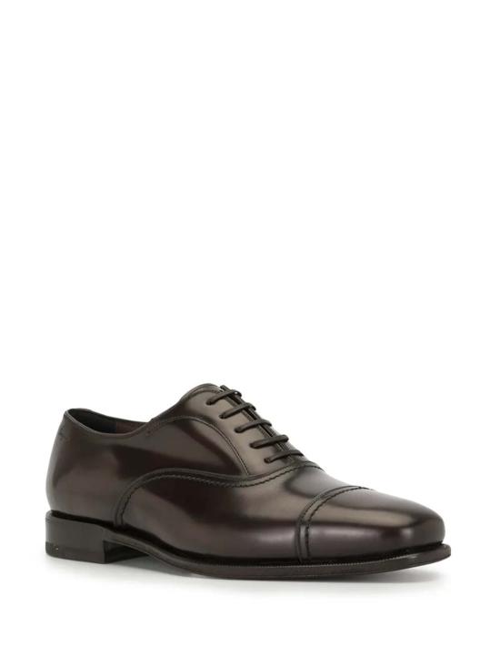  살바토레 페라가모 드레스 슈즈 페라가모 레이스업 더비 슈즈 브라운 - SALVATORE FERRAGAMO
