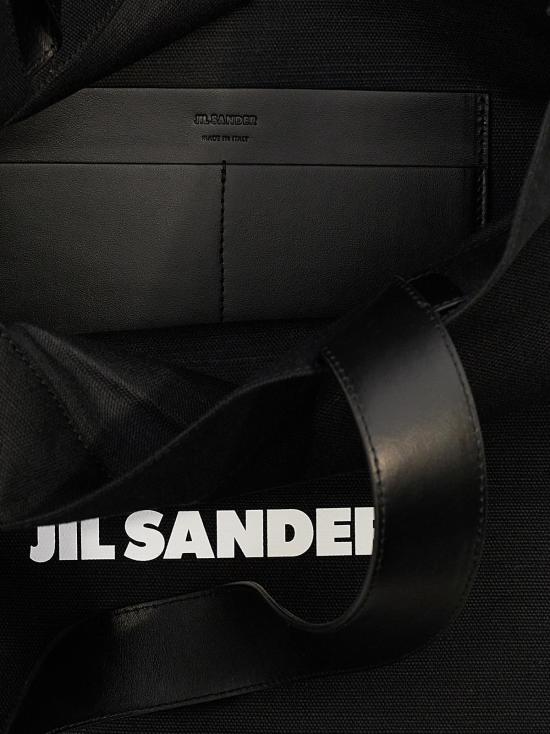  질샌더 토트백 질 샌더 플랫 쇼퍼  블랙 - JIL SANDER