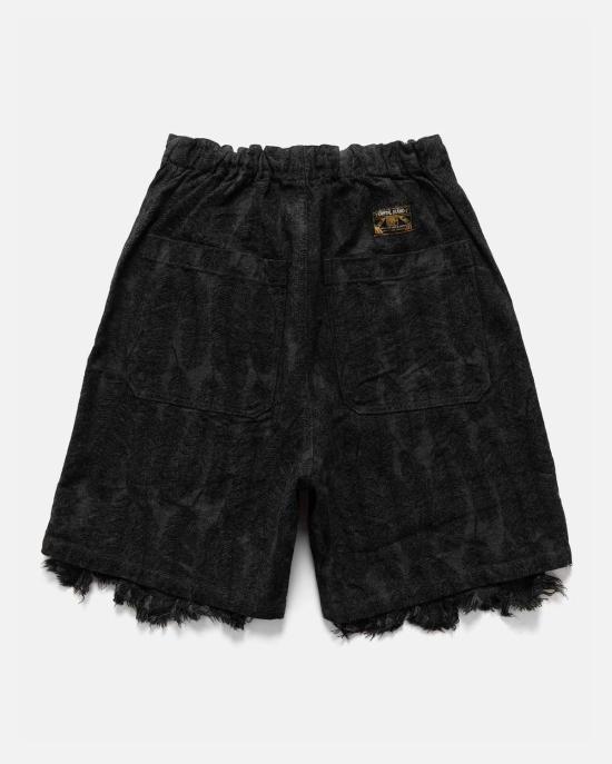  캐피탈 숏팬츠 Kapital 12oz Magpie 데님 무릎 길이 편안한 반바지 - KAPITAL