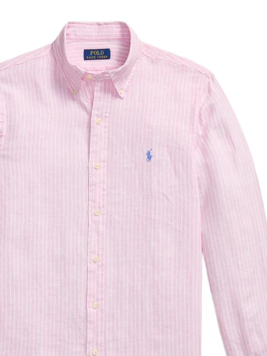 26SS 폴로 랄프로렌 셔츠 710B15594 008 7188C PINK WHITE - POLO RALPH LAUREN