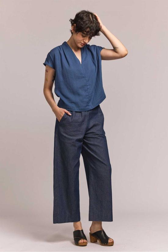  마르샤 팻모스 블라우스 M.Patmos Shore Top Indigo