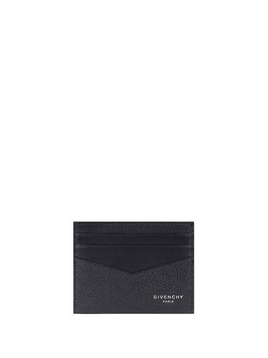 26SS 지방시 그레인드 레더 카드 홀더 BK6099K213 001 BLACK