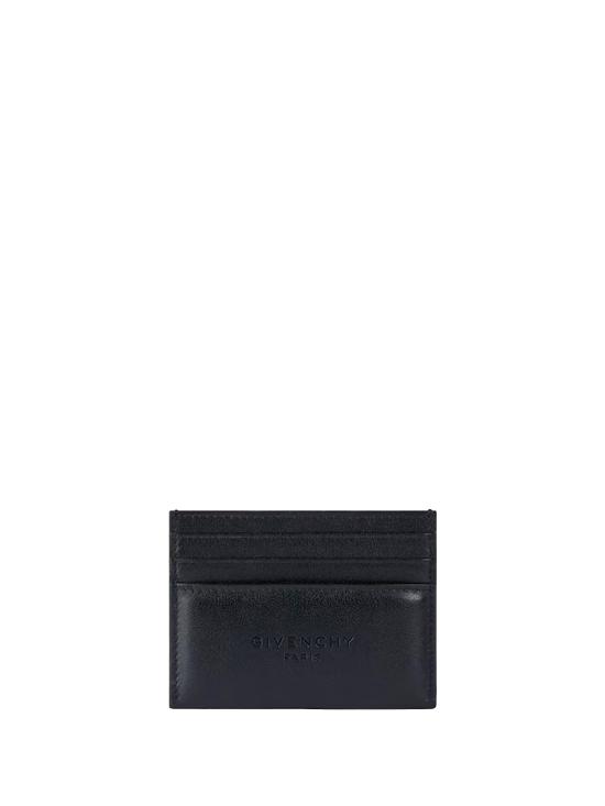26SS 지방시 레더 안티고나 스탬프 카드 홀더 BK60G0K21L 001 BLACK