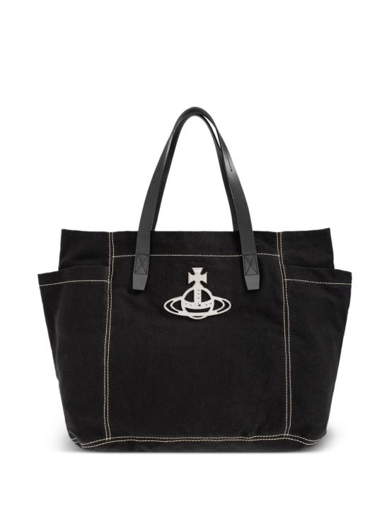 26SS 비비안웨스트우드 토트백 4D02000PU W01AYN401 BLACK
