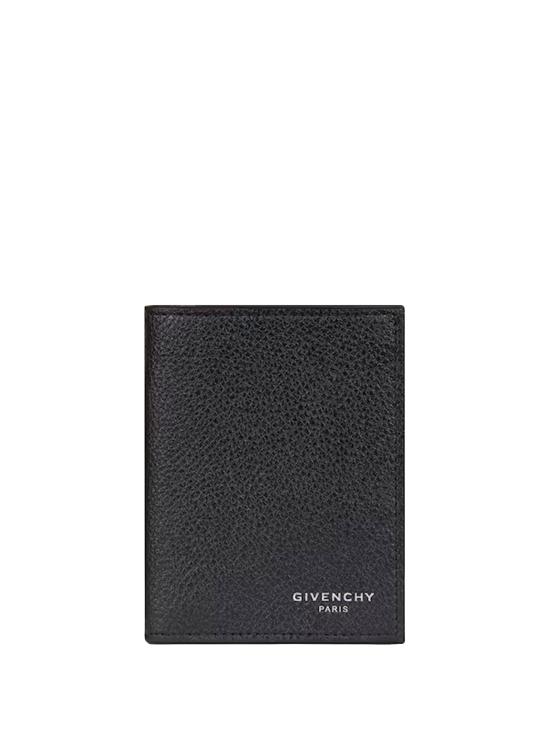 26SS 지방시 그레인 레더 카드 홀더 BK608MK213 001 BLACK