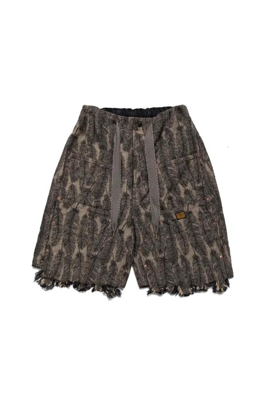  캐피탈 숏팬츠 Kapital 12oz Magpie 데님 무릎 길이 편안한 반바지