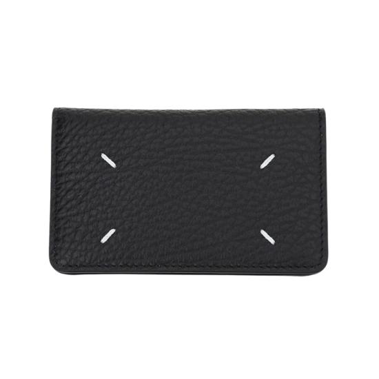 26SS 마르지엘라 스티치 레더 플랩 카드 홀더 SA3VX0008 P4455T8013 BLACK - MAISON MARGIELA