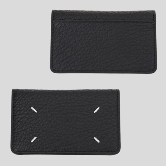 26SS 마르지엘라 스티치 레더 플랩 카드 홀더 SA3VX0008 P4455T8013 BLACK