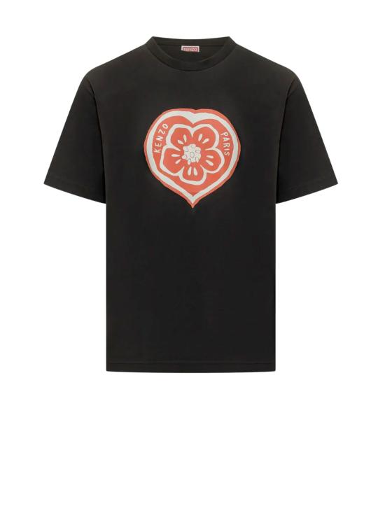26SS 겐조 Boke Heart 티셔츠 FG55TS2074SO 99J BLACK