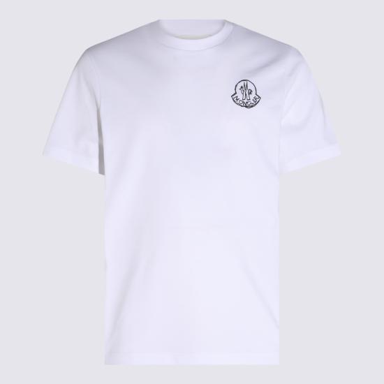 26FW 몽클레어 반팔 티셔츠 L20918C00025 89AUG00A White
