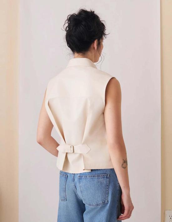  Naomi Nomi 탑 나오미 노미 민소매 옥스퍼드 셔츠 - OTHER BRANDS