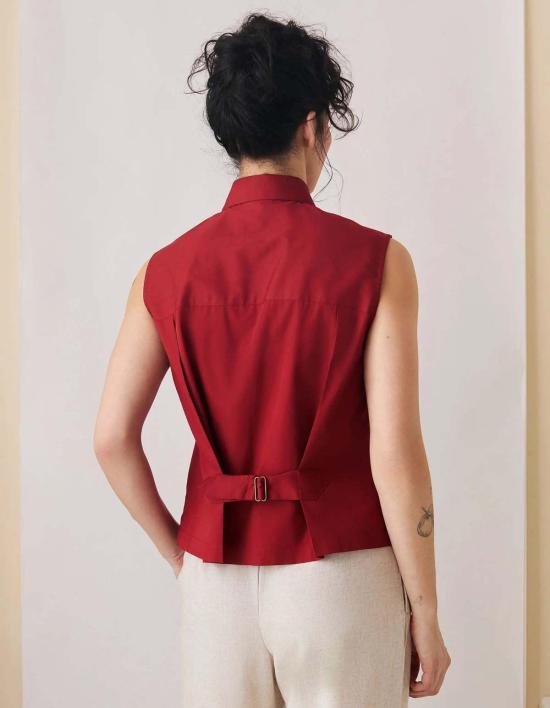  Naomi Nomi 탑 나오미 노미 민소매 옥스퍼드 셔츠 - OTHER BRANDS