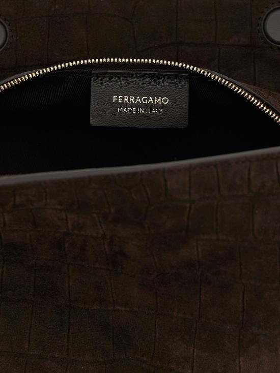  살바토레 페라가모 가방 페라가모 염소가죽 숄더백 브라운 - SALVATORE FERRAGAMO