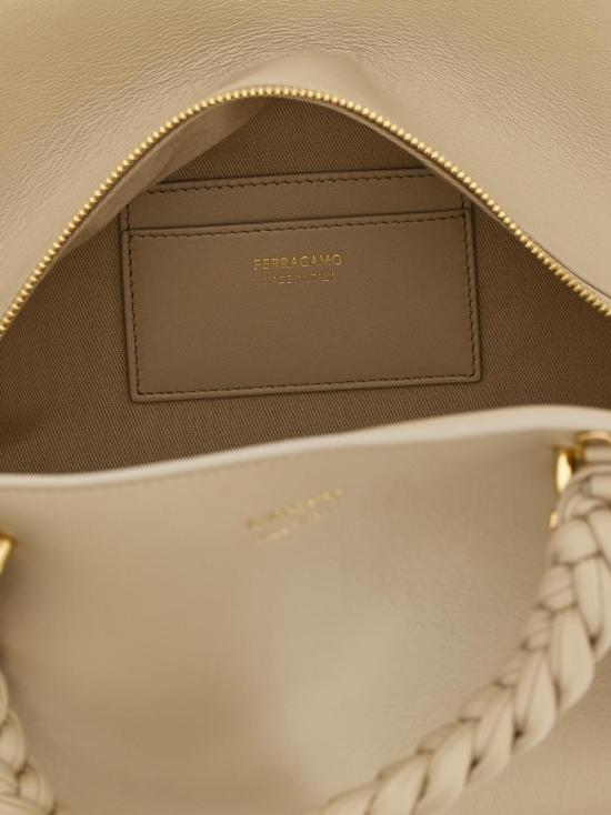  살바토레 페라가모 가방 페라가모 송아지 가죽 핸드백 그레이 - SALVATORE FERRAGAMO