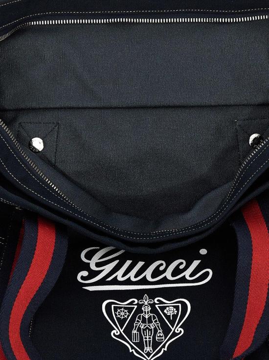  구찌 토트백 코튼  블루 - GUCCI