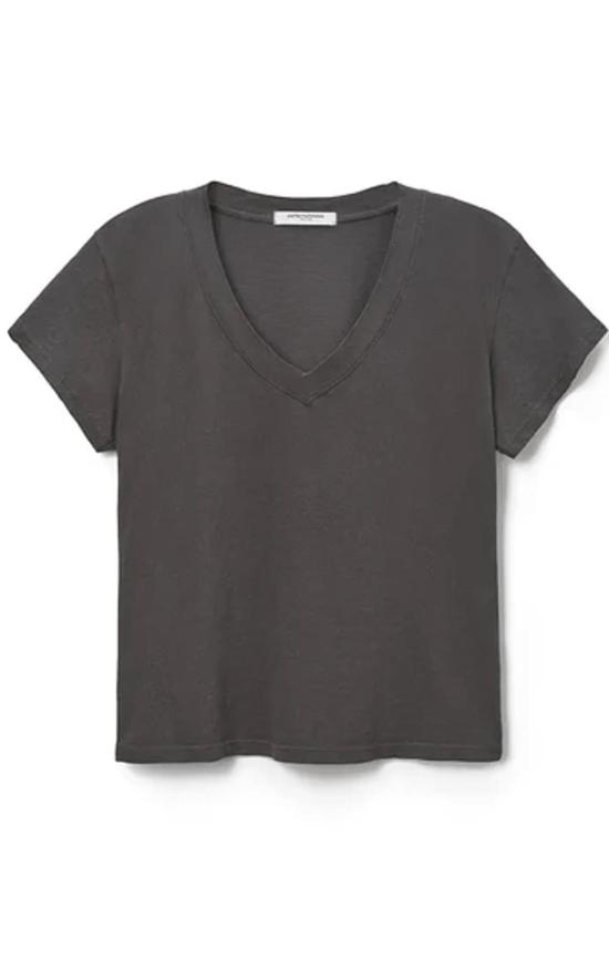  퍼펙트 화이트 티 반팔 티셔츠 헨드릭스 박시 브이넥 티 빈티지 블랙 - PERFECT WHITE TEE