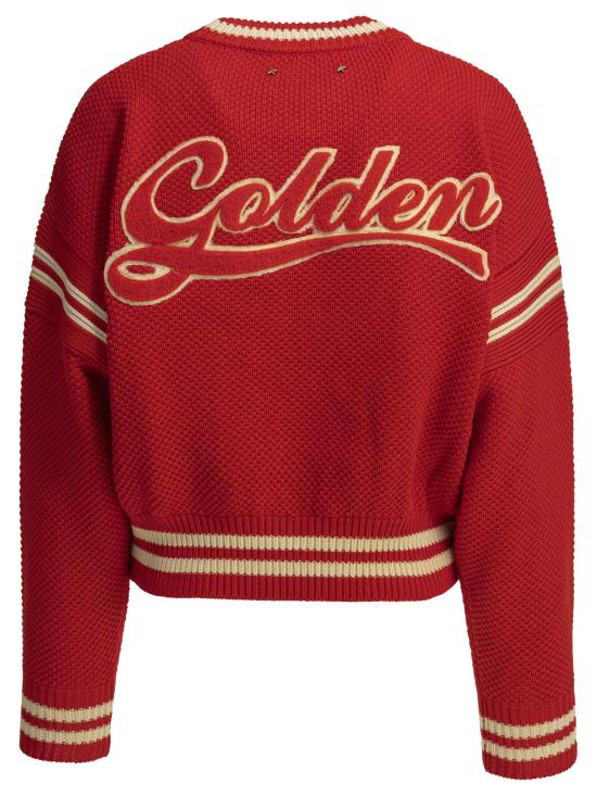 26FW 골든구스 스웨터 GWP02794P00267240605 Red - GOLDEN GOOSE
