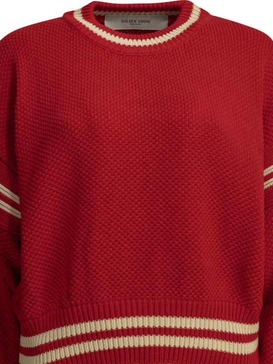26FW 골든구스 스웨터 GWP02794P00267240605 Red - GOLDEN GOOSE