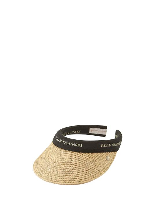 26SS 헬렌카민스키 블랑카 8 바이저 HAT52204 NATURAL BLACK LOGO