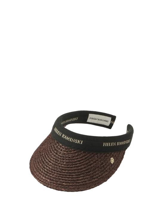 26SS 헬렌카민스키 블랑카 8 바이저 HAT52204 CHOCOLATE BLACK LOGO