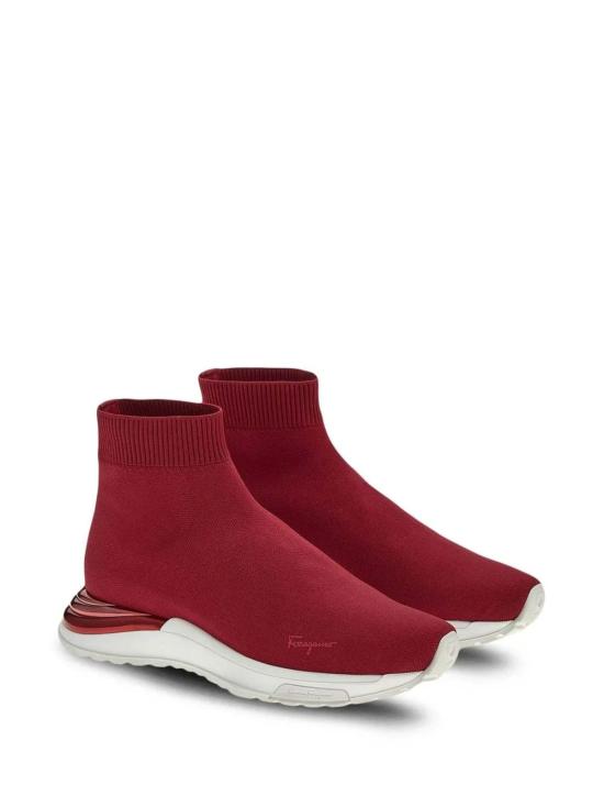  살바토레 페라가모 스니커즈 페라가모 로고 프린트 슬립온  레드 - SALVATORE FERRAGAMO