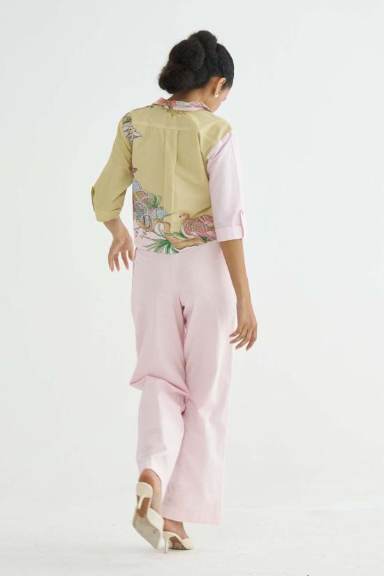  메종 칼라 스트레이트 팬츠 페튜니아 달리아 세트 핑크 - MAISON QALA