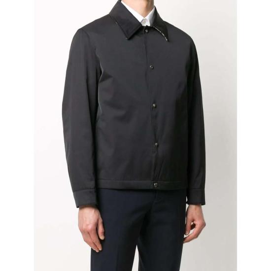  살바토레 페라가모 자켓 페라가모 콘트라스트 칼라 재킷 블랙 - SALVATORE FERRAGAMO