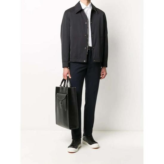  살바토레 페라가모 자켓 페라가모 콘트라스트 칼라 재킷 블랙 - SALVATORE FERRAGAMO