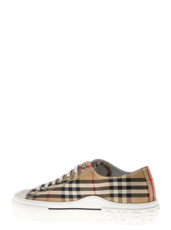 26FW 버버리 빈티지 체크 코튼 스니커즈 8049745A7028 Beige - BURBERRY