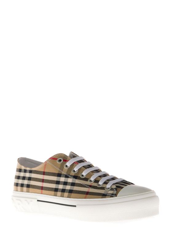 26FW 버버리 빈티지 체크 코튼 스니커즈 8049745A7028 Beige