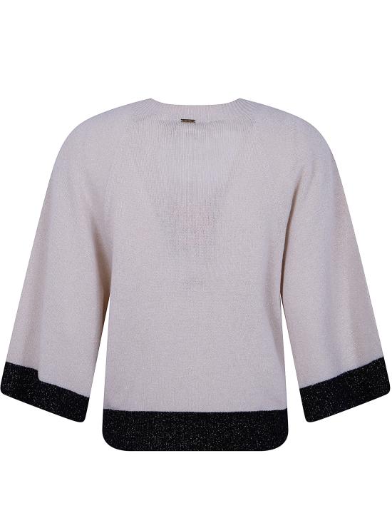26FW 트윈셋 스웨터 262TP3511 13930 PARCHMENT GOLD BLACK - TWINSET