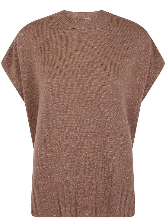 26FW 트윈셋 스웨터 262TP3510 13868 TOBACCO DARK BROWN SILVER