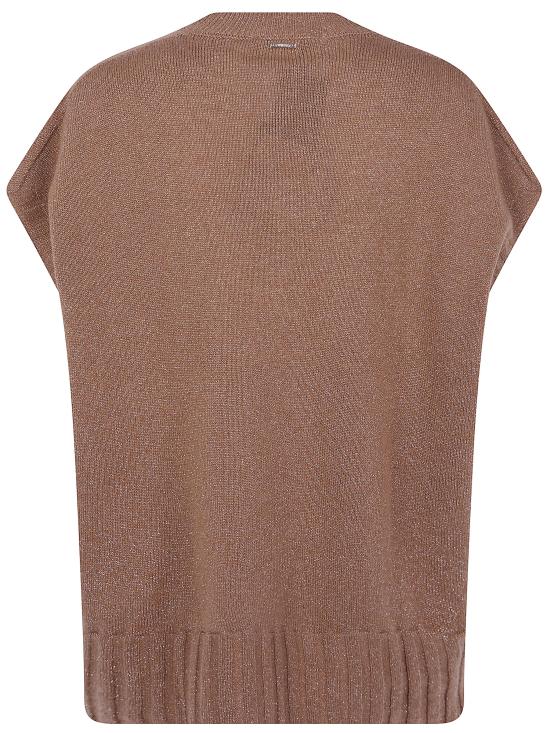 26FW 트윈셋 스웨터 262TP3510 13868 TOBACCO DARK BROWN SILVER - TWINSET