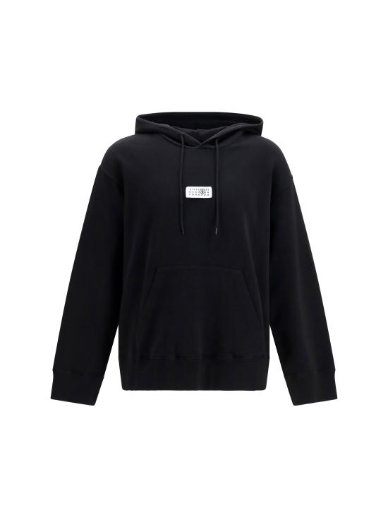 26FW MM6 메종마르지엘라 후드 티셔츠 SH0GU0048M25025 900 BLACK