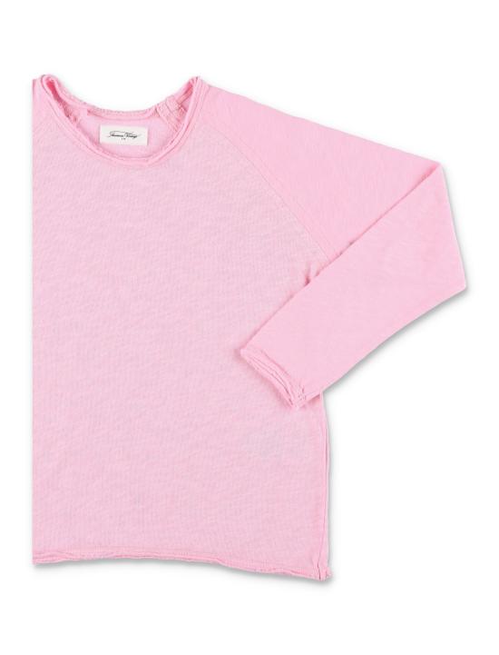 26SS [키즈] 아메리칸 빈티지 티셔츠 KSON02BGE26BAPAVI BARBE Rosa - AMERICAN VINTAGE