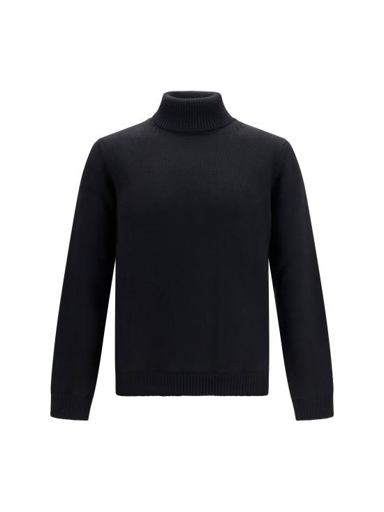 26FW 로베르토 콜리나 스웨터 263MYB02003 09 BLACK