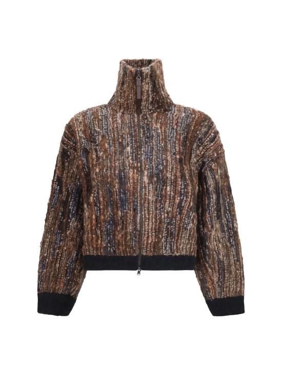 26FW 브루넬로 쿠치넬리 스웨터 MNLR08306P CBS28 BROWN
