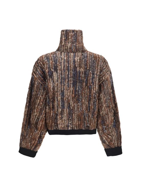 26FW 브루넬로 쿠치넬리 스웨터 MNLR08306P CBS28 BROWN - BRUNELLO CUCINELLI
