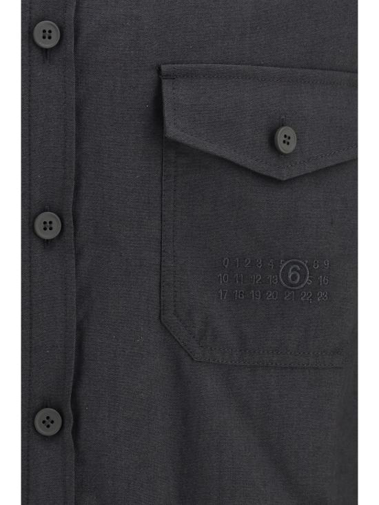 26FW MM6 메종마르지엘라 긴팔 셔츠 SH0DT0045MTN193 962 GREY - MM6 MAISON MARGIELA