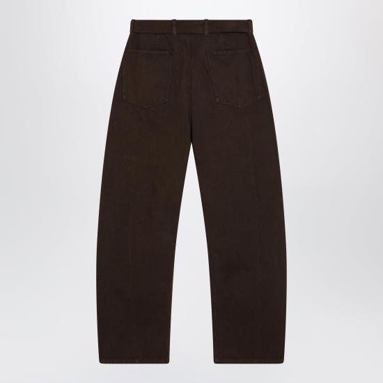 26FW 르메르 트위스트 벨티드 팬츠 PA326DLD1077 Brown - LEMAIRE