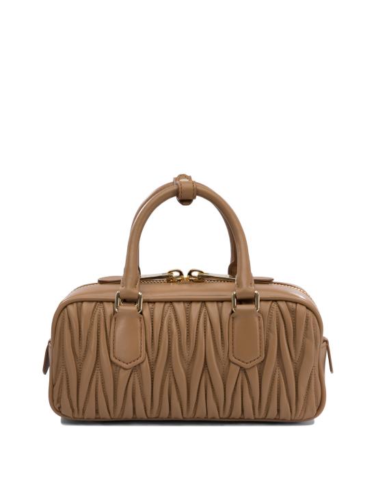 26FW 미우미우 토트백 5BB142AN88F098L V OON Brown - MIU MIU