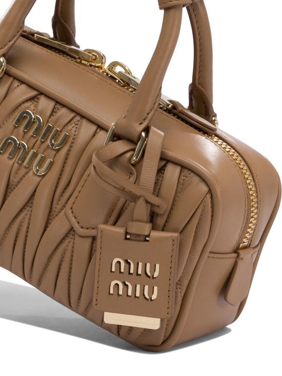 26FW 미우미우 토트백 5BB142AN88F098L V OON Brown - MIU MIU