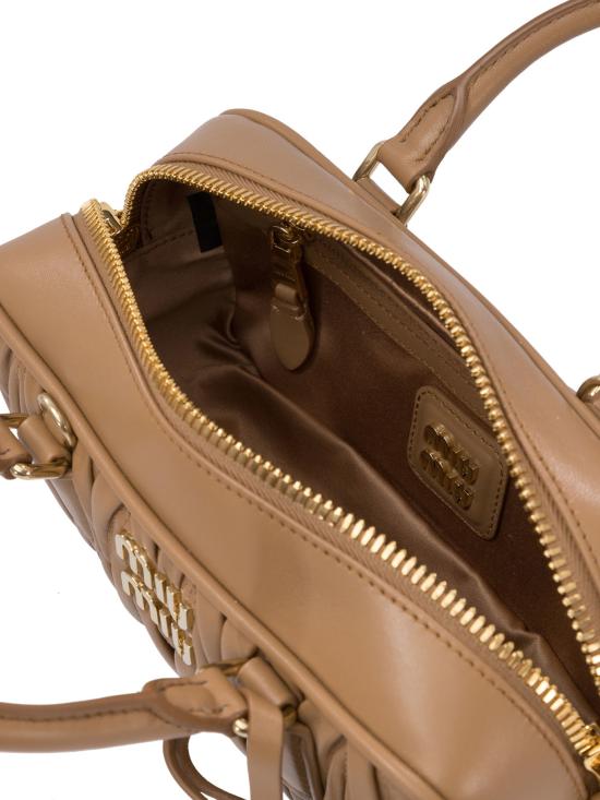 26FW 미우미우 토트백 5BB142AN88F098L V OON Brown - MIU MIU