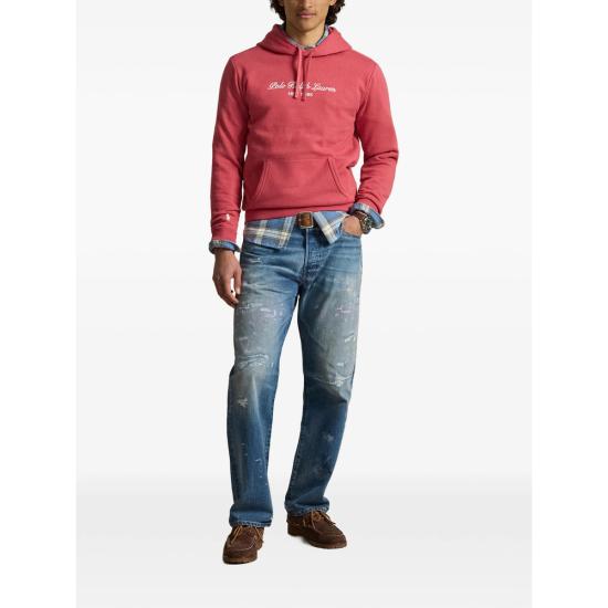 26FW 랄프 로렌 후드 티셔츠 710B26089002 RED - RALPH LAUREN