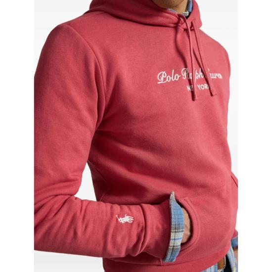 26FW 랄프 로렌 후드 티셔츠 710B26089002 RED - RALPH LAUREN