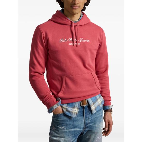 26FW 랄프 로렌 후드 티셔츠 710B26089002 RED - RALPH LAUREN