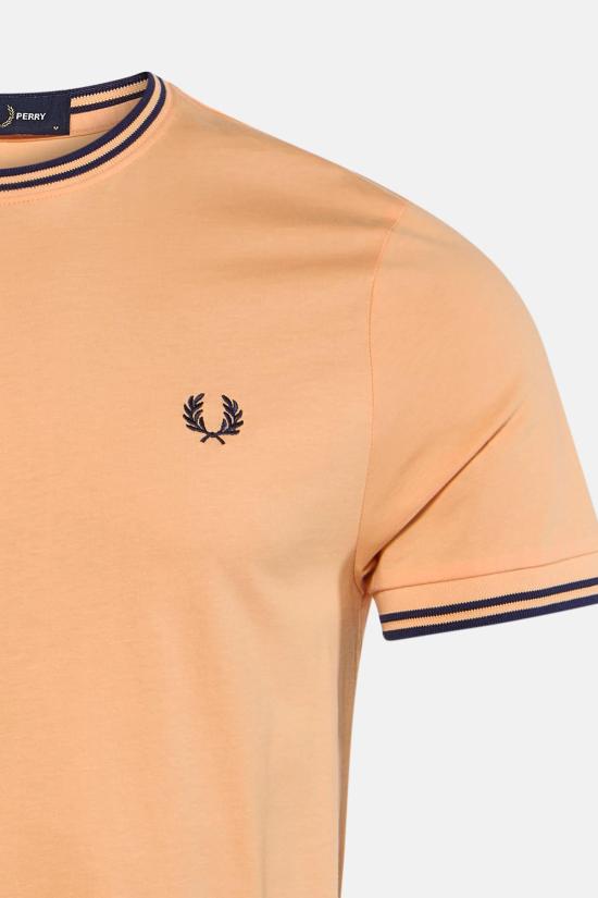 26SS 프레드페리 반팔 티셔츠 M1588 82B Peach fhnv fhnv - FRED PERRY