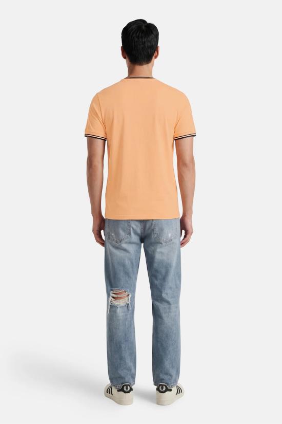 26SS 프레드페리 반팔 티셔츠 M1588 82B Peach fhnv fhnv - FRED PERRY